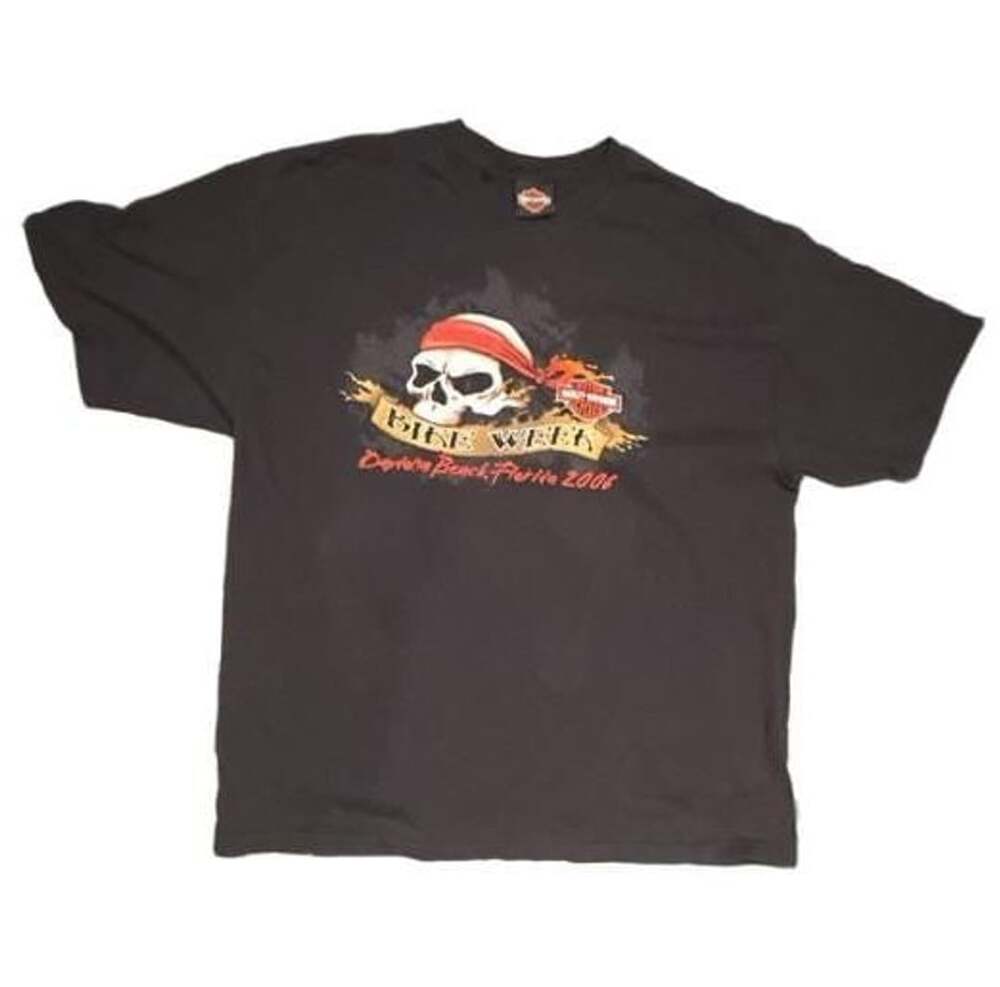 Harley Davidson Bike Week Daytona Beach Florida 2006 Size XL Black T-Shirt